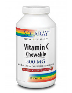 Solaray Vitamina C 500 Mg Sabor Cereza 100 Comp