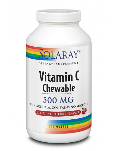 Solaray Vitamina C 500 Mg Sabor Cereza 100 Comp Solaray Vitamina C 500 Mg Sabor Cereza 100 Comp
