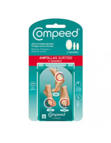 Pansements Ampoules Assortiment 5 Unités Pansements Ampoules Assortiment 5 Unités