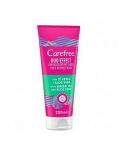 Carefree Duo Effect Intimate Cleanser Green Tea & Aloe Vera 200ml