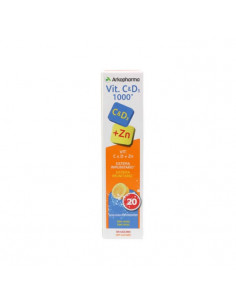 Arkopharma Vitamine C et D3 1000mg 20 Comprimés