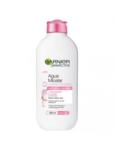 Garnier SkinActive Micellar Water And Moisturising Milk 400ml Garnier SkinActive Micellar Water And Moisturising Milk 400ml