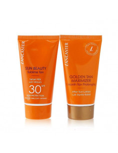 Set Lancaster Sun Beauty V Milk Spf30 50ml A-S Gold Tan Max 50ml
