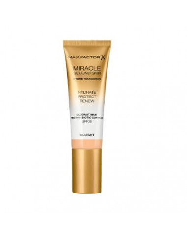 Max Factor Miracle Second Skin Spf20 3 Light 30 ml