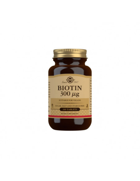 Solgar Biotin 300 µg Tablets - Pack of 100