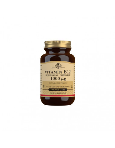 Solgar Vitamine B12 1000μg 100 Comprimés Á Croquer Solgar Vitamine B12 1000μg 100 Comprimés Á Croquer