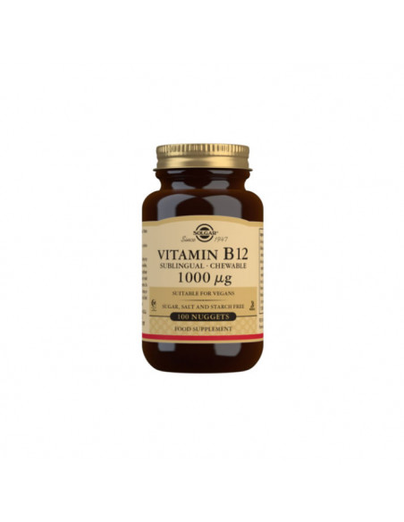Solgar Vitamine B12 1000μg 100 Comprimés Á Croquer