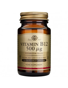 Solgar Vitamine B12 500cmg Cyanocobalamine 50 Gélules