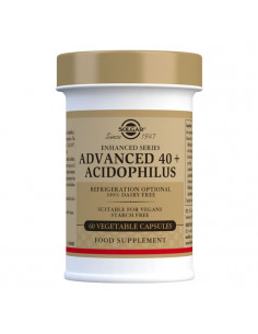 Solgar 40 Plus Acidophilus Advanced 60 Veggie Capsules