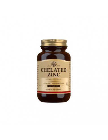 Solgar Chelated Zinc Tablets - Pack of 100