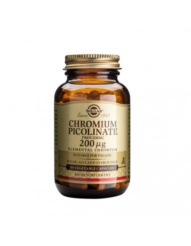 Solgar Picolinato Cromo 200mg 90 Capsules Solgar Picolinato Cromo 200mg 90 Capsules