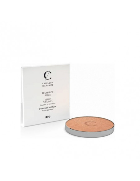 Couleur Caramel Caramel Terre Polvos Compactos N22 Brun Orange Recarga