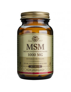 Solgar MSM 1000mg 60 Comprimés
