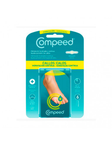 Compeed Calluses Continuous Hydration 6u Compeed Calluses Continuous Hydration 6u
