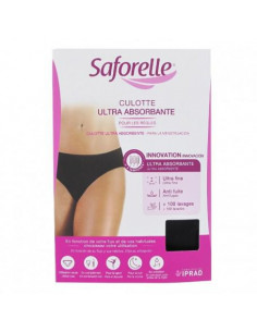 Saforelle Culotte Ultra Absorbante Noir Taille L