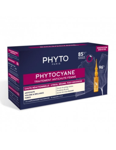 Phyto Phytocyane Chute De Cheveux Réactive 12x5ml
