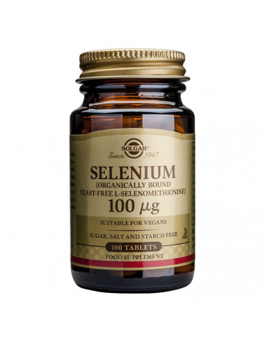 Solgar Selenium 100µg 100 Comprimés Solgar Selenium 100µg 100 Comprimés