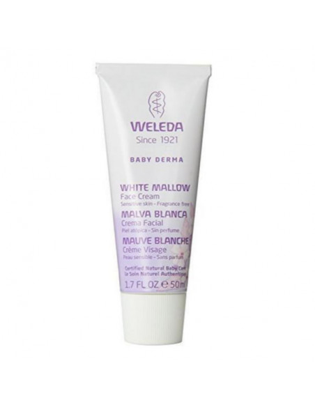 Weleda Crème Protectrice Visage À La Mauve Blanche 50ml