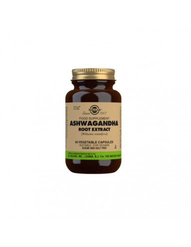 Solgar Ashwagandha Root Extract Vegetable Capsules - Pack of 60 Solgar Ashwagandha Root Extract Vegetable Capsules - Pack of 60
