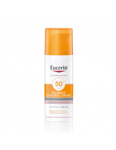 Eucerin Sun Fluide Anti-Pigment Visage SPF50+ Lumière Teintée 50ml Eucerin Sun Fluide Anti-Pigment Visage SPF50+ Lumière Teintée 50ml