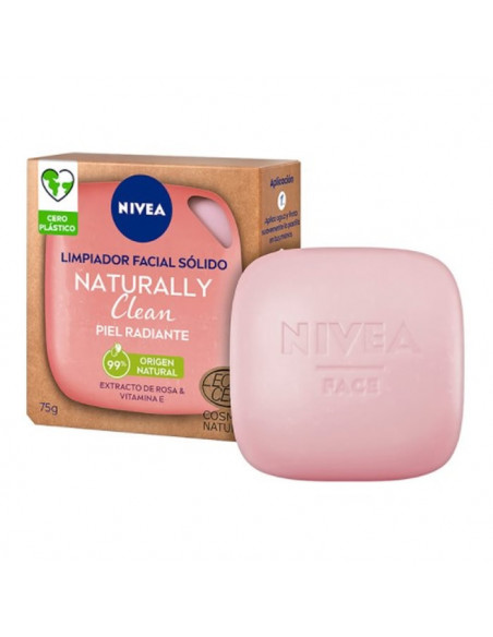 Nivea Naturally Clean Nettoyant Visage Solide Radiant Skin 75g