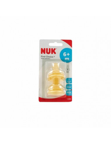 Nuk Tétine large Fc 6-18m Latex Bi 2 Uds Nuk Tétine large Fc 6-18m Latex Bi 2 Uds
