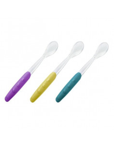 Nuk Cuillères En Silicone D'apprentissage Facile 2 Unités