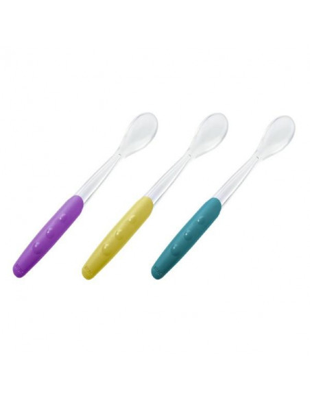 Nuk Cuillères En Silicone D'apprentissage Facile 2 Unités