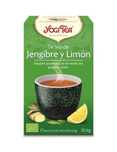 Yogi Tea Te Verde Jengibre y Limon 17 X 1,8g Yogi Tea Te Verde Jengibre y Limon 17 X 1,8g