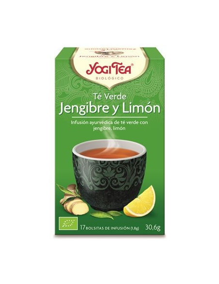 Yogi Tea Te Verde Jengibre y Limon 17 X 1,8g