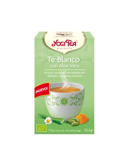 Yogi Tea Te Blanco Con Aloe Vera 17 Filtros