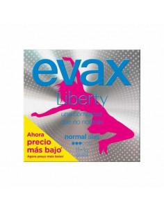 Evax Liberty Normal Avec Ailettes Serviettes Hygiéniques 12 Unités