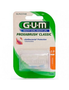 Proxabrush Classic Cepillo Interdental Con Clorhexidina 0,9 Mm 8 Unida