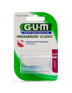 Proxabrush Recambio Cepillo Cilindrico Con Clorhexidina 6 Unidades Gum