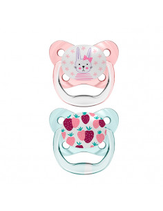Dr. Brown's Chupete Prevent Papillon Rose Taille 1 0-6M