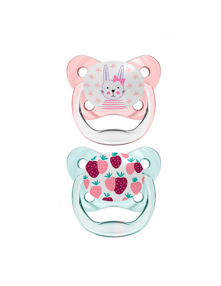 Dr. Brown's Chupete Prevent Papillon Rose Taille 1 0-6M