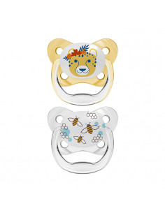 Dr. Brown's Chupete Prevent Papillon Jaune Taille 2 6-18M