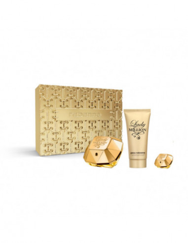 Paco Rabanne Lady Million Eau De Parfum Vaporisateur 80ml Coffret 3 Produits Christmas 2023