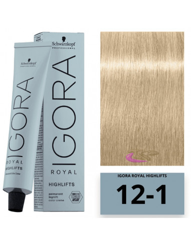 Schwarzkopf Igora Royal Highlifts Ash 12-1 60ml Schwarzkopf Igora Royal Highlifts Ash 12-1 60ml