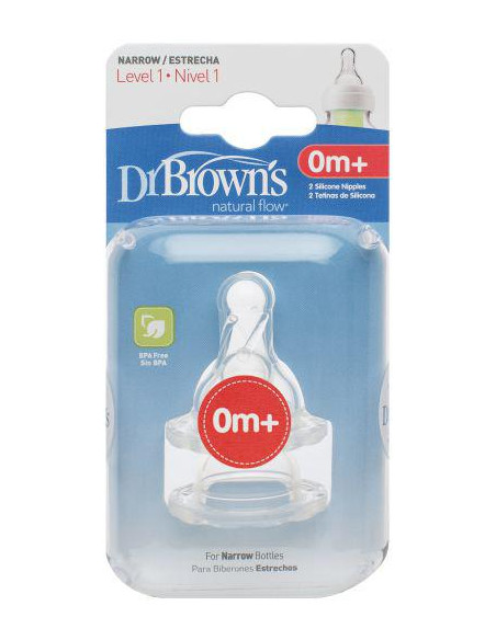 Dr.brown´s Dr Brown's Tétine Standard De Niveau 1, 2 Pièces
