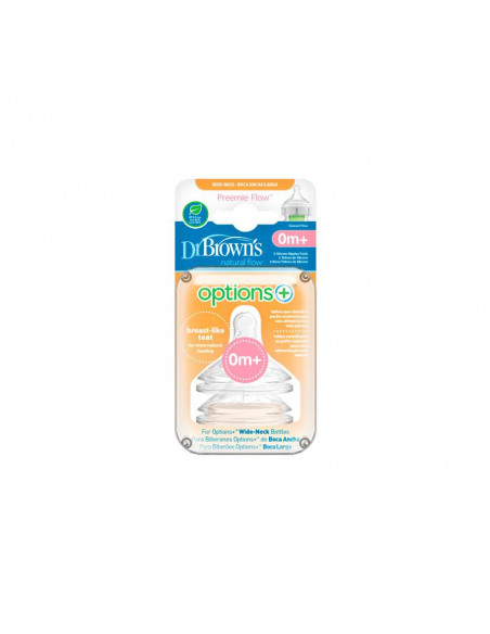 Dr.brown´s Dr Brown's Options Preemie Flow Tetina 2 Unidades