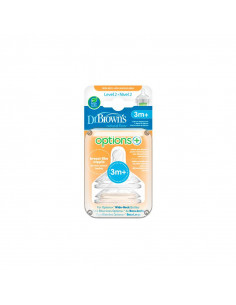 Dr.brown´s Dr Brown's Tetine Options Niveau 2 Col Large 2 Uts
