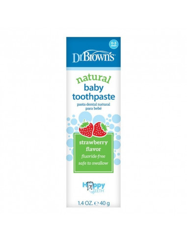 Dr.Brown's Toothpaste Fresa Flavour 40g Dr.Brown's Toothpaste Fresa Flavour 40g