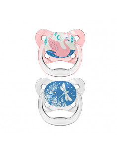 Sucette Nocturne Dr. Brown's Prevent Rose T/1 0-6M