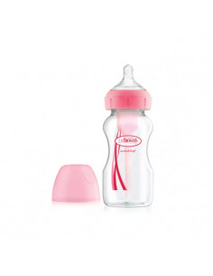 Dr. Brown's Biberon à Large Ouverture En PP Rose 240ml 1U