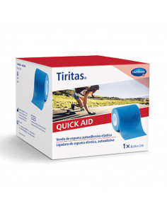 Pansements Quick Aid 6cm x 2m Bleu