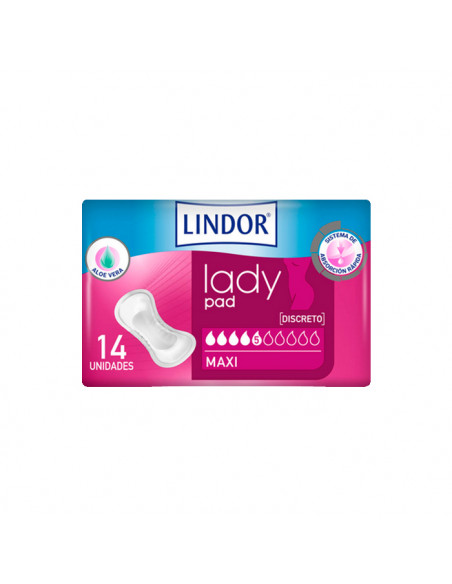 Hartmann Lindor Lady Pad Maxi 5 Gouttes 14U
