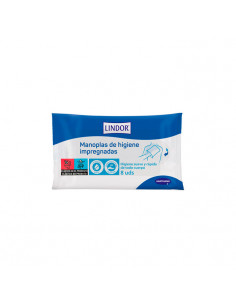 Hartmann Lindor Moufles D'hygiène Imprégnées 8 Unités