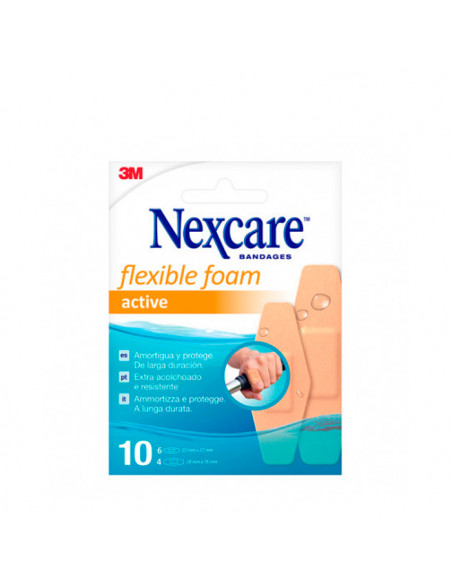 Nexcare Active Bandes Assorties 10 Pcs