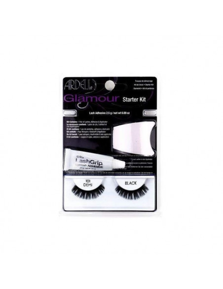 Ardell Glamour Faux Cils 101 Demi Black Coffret 3 Produits